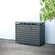 image 1 of Trimetals Triple 240L Wheelie Bin Store Anthracite Grey Grey