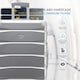 image 4 of Flight Knight Premium Travel Suitcase - 8 Wheels Built-in TSA Lock Aluminium Frame, ABS Hard Shell Carry on Check in Luggage - 100+ Airlines Approved Silver | Large