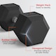 image 3 of HOMCOM 2x20KG Rubber Hex Dumbbell Portable Hand Weights Home Gym