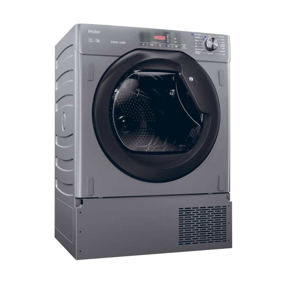 image 1 of Haier HDB4 H7A2TBERX80 Series 6 Integrated Heat Pump Dryer, 7kg, Grey, A++ Rated
