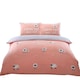 image 1 of Counting Sheep Cotton Duvet Cover Set Cover with Pillowcase | Pink | King | 1