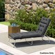 image 8 of Outsunny Sun Lounger Cushion Only, Garden Lounge Chair Cushion 