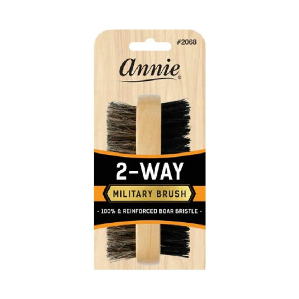 image 1 of Annie Boar Reinforced Bristle 2 Way Military Brush 2068