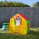 image 5 of 1.09m Yellow & Red Kids Indoor Outdoor Plastic Wendy House Magical Playhouse