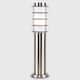 image 2 of ValueLights Wharf Bollard Silver Outdoor Bollard Light | Chrome