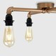 image 1 of ValueLights Industrial Steampunk 4 Way Copper Metal Pipework Ceiling Light