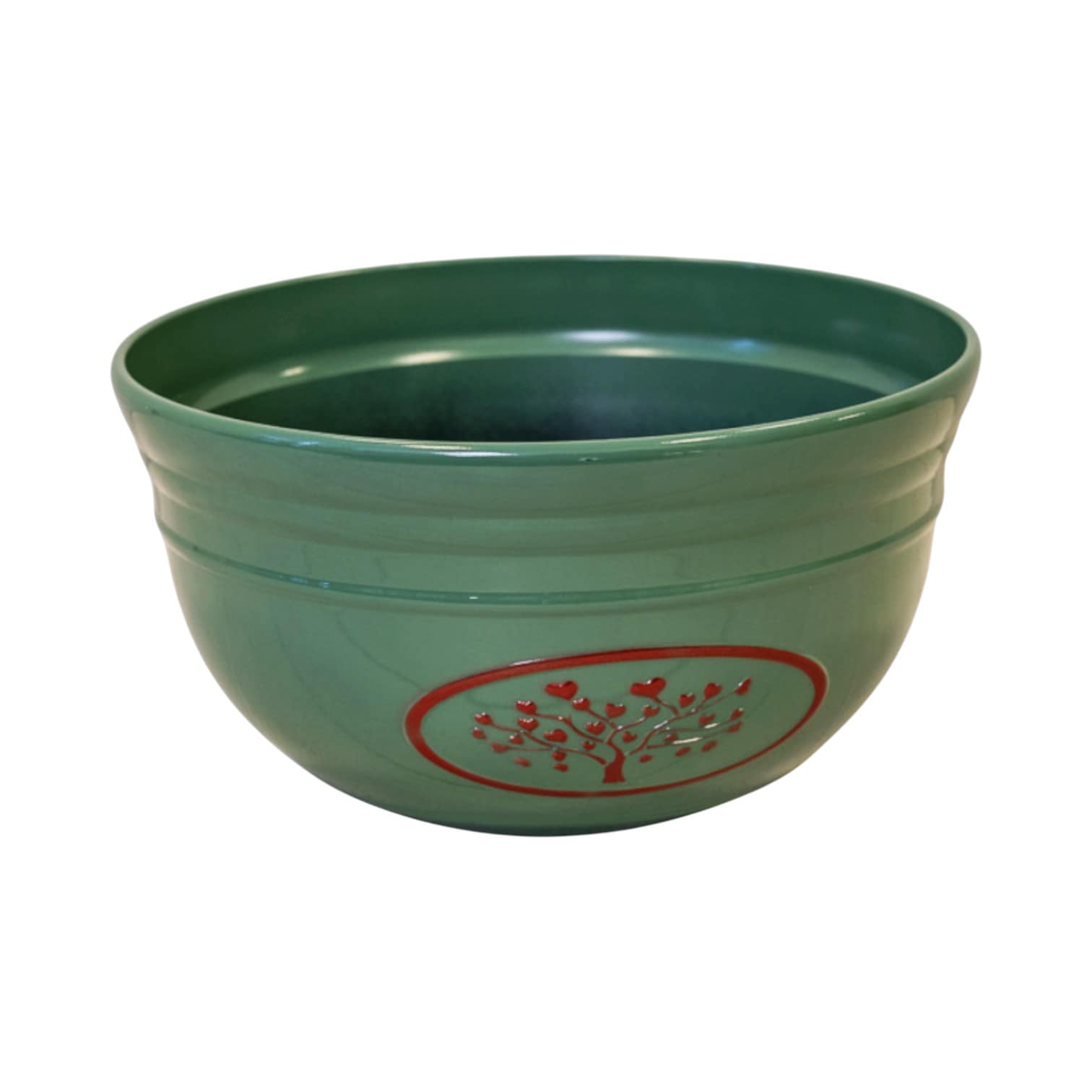 Four Candle Green Love Heart Tree Plastic Planter Bowl 30cm 6.6L