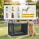 image 7 of PawHut Collapsible Dog Crate Portable Pet Travel Carrier 90 x 64 x 64 cm | Green | Army Green | L