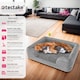 image 2 of Dog Bed Kimba - orthopaedic, thick padding, raised edge, washable cover | Grey | grey | L | 1