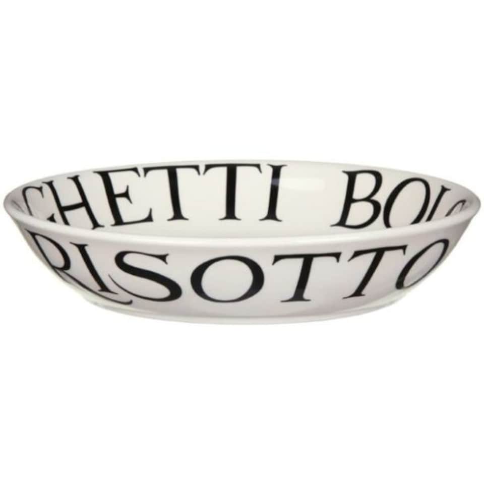 image 1 of Pasta Bowl: 24cm Emma Bridgewater Black Toast Medium Pasta Bowl, Ceramic White