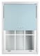 image 2 of FURNISHED Blackout Roller Blinds with Triple Square Eyelets Cut to Size Easy Fit Window Shade | Blue | Duck Egg Blue | (W) 60cm x (L) 210cm