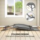 image 6 of Outsunny Set of 2 Garden Sun Loungers, Folding Chaise Lounge Chairs, Black 