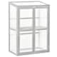 image 1 of Outsunny Wood Cold Frame Greenhouse PC Board 76 x 47 x 110cm Grey