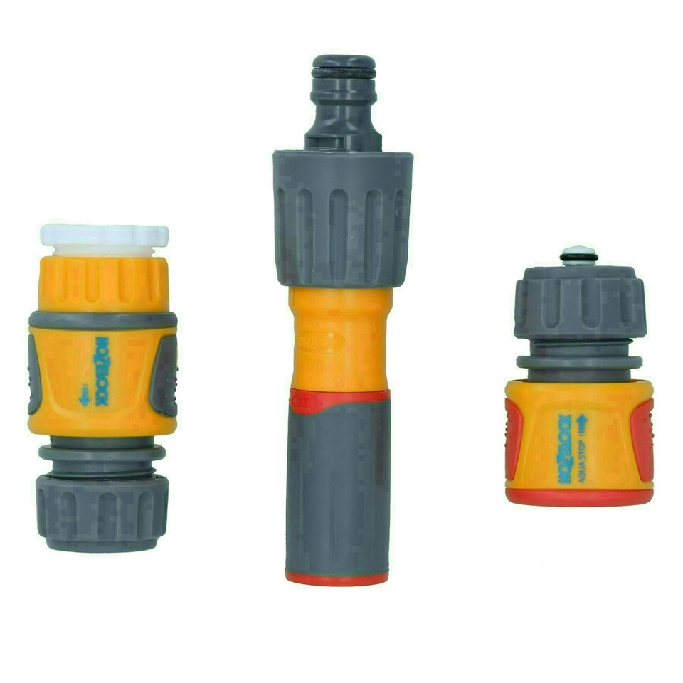 image 1 of Hozelock Twist 3in1 Spray Nozzle Garden Yard Hose Pipe Water Gun & Fittings