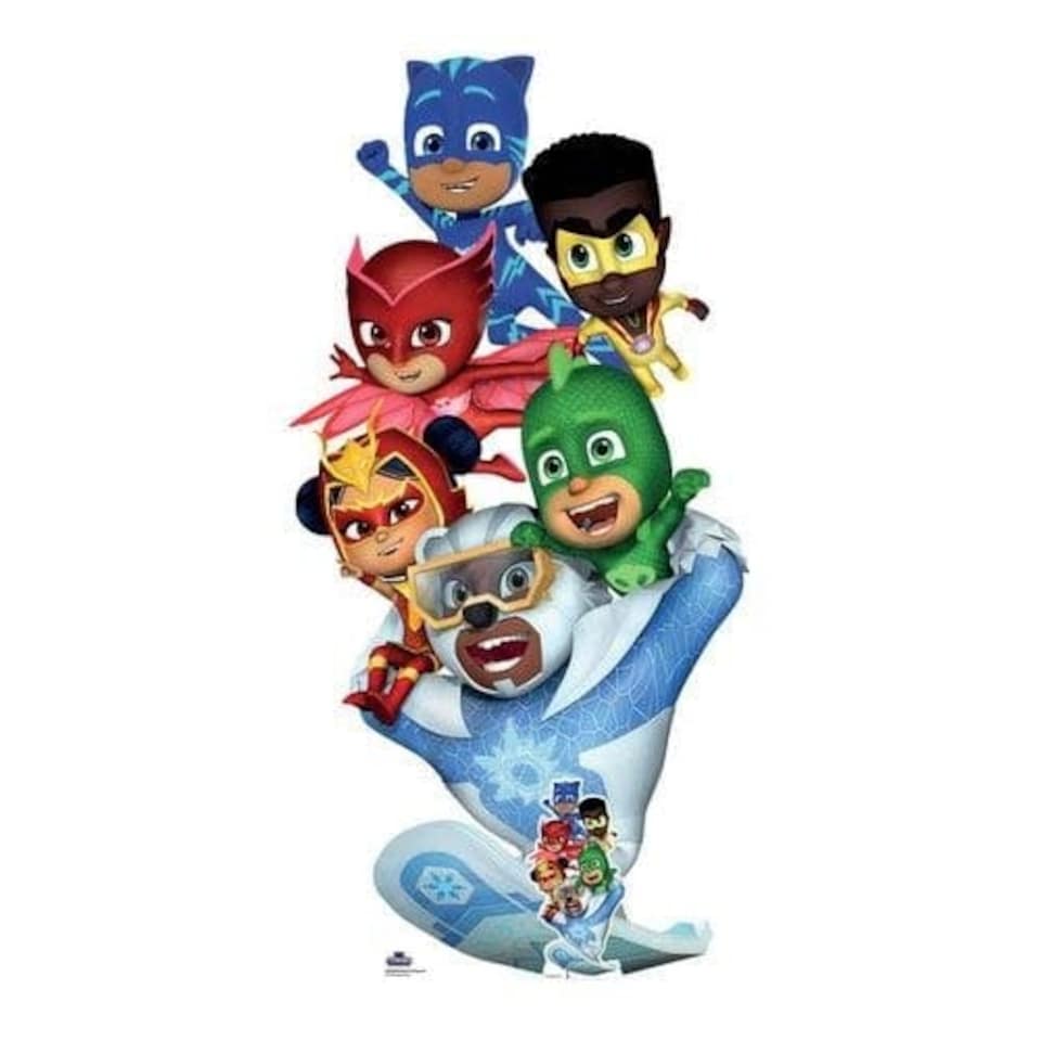 image 1 of PJ Masks Group Shot Lifesize Cardboard Cutout 175cm