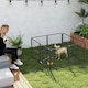 image 8 of PawHut Eight-Panel Dog Playpen with Door, for Indoor, Outdoor, 60cm Tall