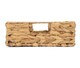 image 8 of Medium Water Hyacinth Shallow Rectangular Storage Basket | Brown | Brown