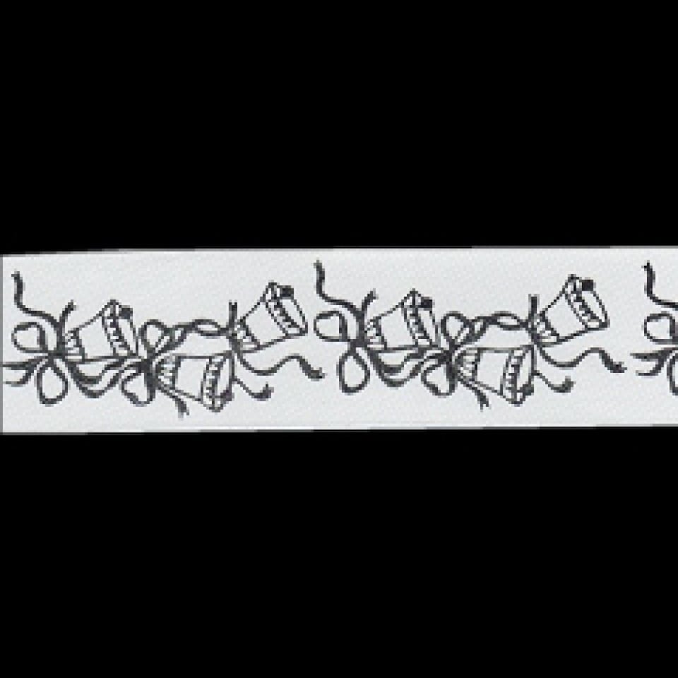 Romandus White 36mm Wedding Ribbon for Dressmaking - per metre
