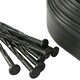 image 4 of Harbour Housewares Flexible Plastic Lawn Edging with 120 Pegs & Mallet - 30m x 4cm - Black Black