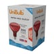 image 2 of UniBulb Infra-Red Ruby Red Heater Lamp Light Bulb E27 300lm 250W 2000K - Pack of 1 | Red | Infra Red | 1
