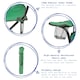 image 2 of Harbour Housewares Folding Canvas Camping Chair - Matt Black/Green