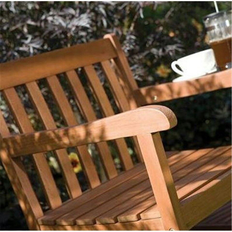 image 1 of 2 Seater Deluxe Hampton Hardwood Companion Garden Seat (6ft x 2ft)