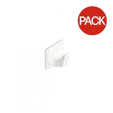 Securit Self-Adhesive Hooks (Pack Of 2) - White - L