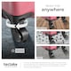 image 7 of Suitcase Set - 3 hard-shell suitcases with telescopic handle, swivel wheels Red
