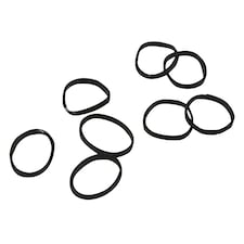 Effol Childrens/Kids Slickerbands Non-Snap Plaiting Bands - Black - Regular
