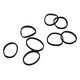 image 1 of Effol Childrens/Kids Slickerbands Non-Snap Plaiting Bands - Black - Regular