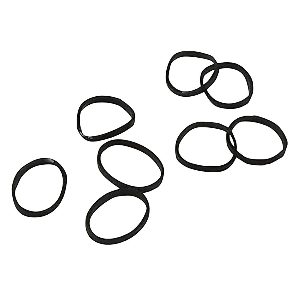 image 1 of Effol Childrens/Kids Slickerbands Non-Snap Plaiting Bands - Black - Regular