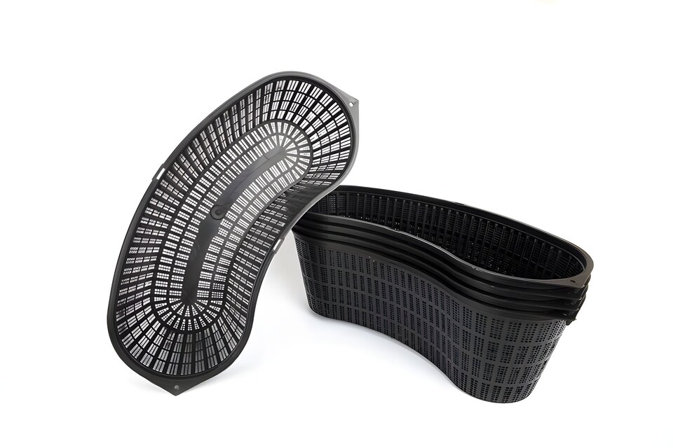 image 1 of Aquatic Pond Planting Basket - Contour Kidney - 46cm / 8 Ltr - Mesh Plant Pot for Water Garden Ponds, Protects Roots