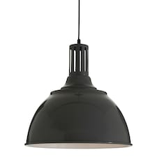 Interiors by Premier Brook Grey Metal Pendant Light