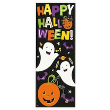 CAT PMPKIN DOOR POSTER 27"X60" -  UNIQUE