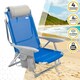 image 3 of Folding Chair with Headrest Aktive Gomera Blue 51 x 76 x 45 cm (2 Units) N/A