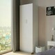 image 5 of 2-Door 2-Drawer Wardrobe White | Unit Colour: White
