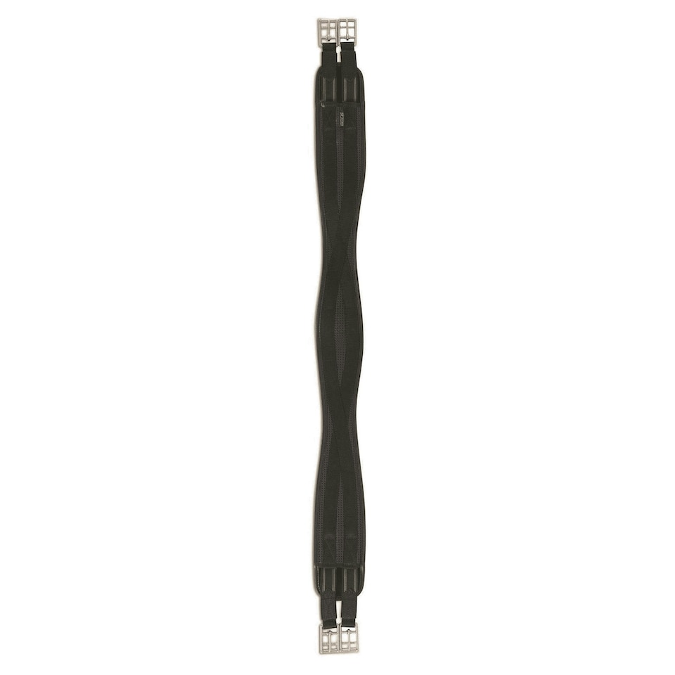 image 1 of Shires Anti-Chafe Elastic Horse Girth - Black - 46in