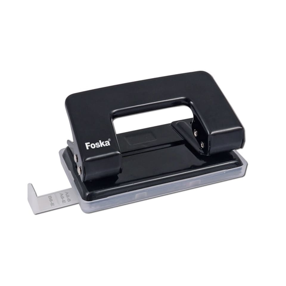 image 1 of 12 Sheet Paper Black Punch Standard 8cm Holes