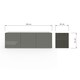 image 10 of Frank Olsen Intel 1500 TV Cabinet | Grey | Grey | 3
