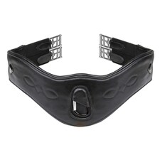 Velociti Lusso Leather Anatomical Horse Girth - Black - 48in