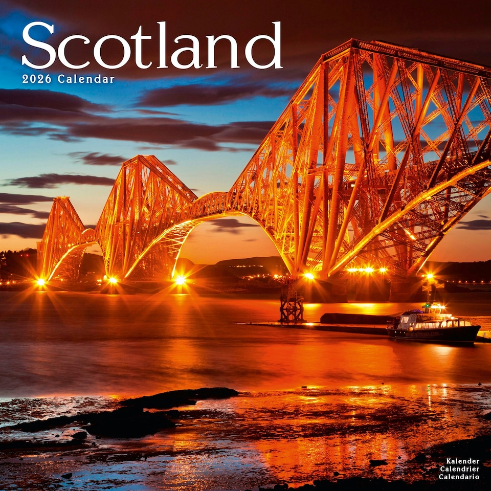 image 1 of Scotland 2026 Calendar | Square Wall Calendar | Travel Gift | Plastic Free Packaging | by Avonside Publishing