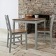 image 3 of Annika Bistro Table in White and Natural Pine Grey