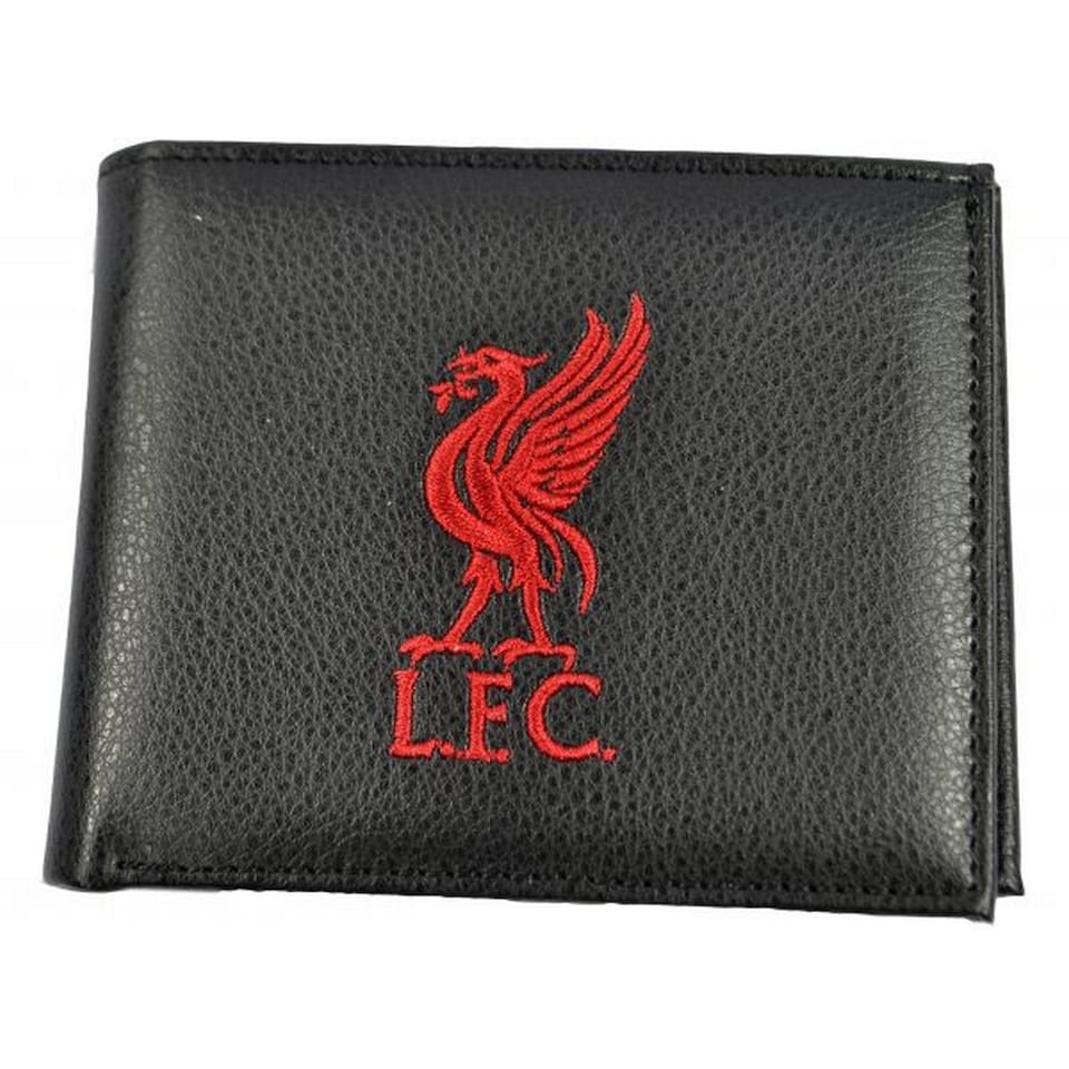 image 1 of Liverpool FC Embroidered Bi-Fold Wallet | Black | Black/Red | 1