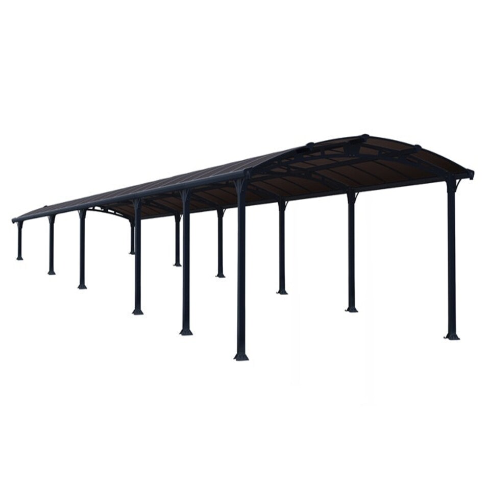image 1 of Arcadia Carport 12700 - Polycarbonate - L1290 x W359 x H242 - Grey Grey