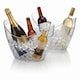 image 1 of 2x Large Clear Acrylic Ice Bucket Wine Champagne Drinks Cooler Party Chiller Tub
