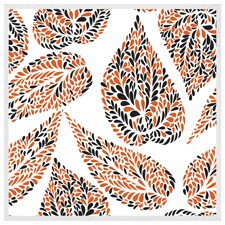 Leaf droplets (Picutre Frame) White | M