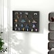 image 2 of HOMCOM 5-Tier Wall Display Shelf Unit Cabinet w  4 Adjustable Shelves Glass Doors Home Office Ornaments 60x80cm Black
