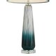 image 5 of Alura Tapered Blue Ombre Glass Table Lamp Blue