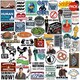 image 1 of Seinfeld Deluxe Stickers (Pack of 100) - Multicoloured - One Size