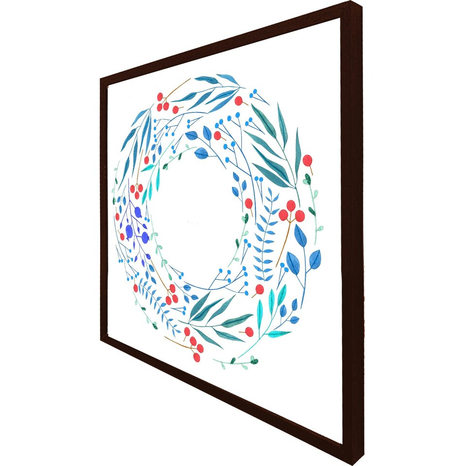 image 1 of Blue decorative reath (Picture Frame) Grey | XL